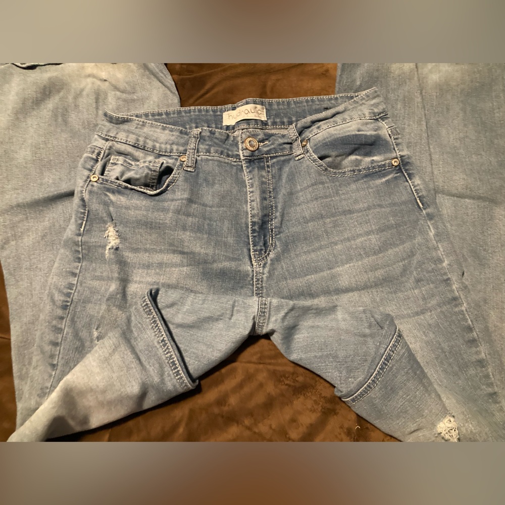 Hydraulic brand, size 15, Stylish Blue Distressed Women Jeans - Picture 13 of 13